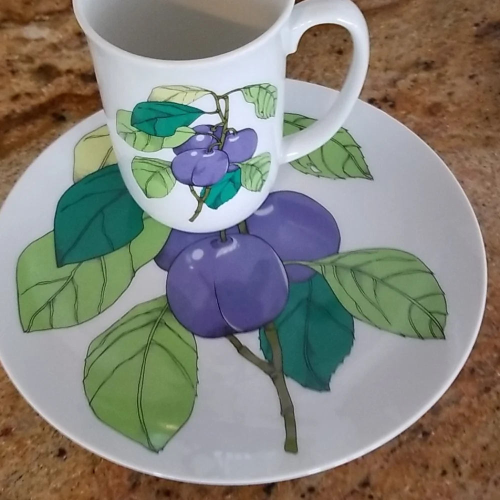 VTG Eden fine China Toscany Japan Fruit 8-pc set